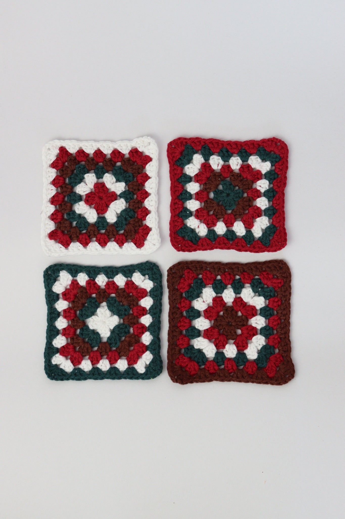 Handmade Coasters ~ Festive Red